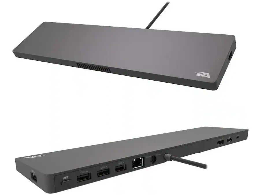 Cyber Dock Cyber Acoustics DS 2000 Universal Essential Docking Station USB C 4K 90 ...