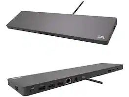 Cyber Acoustics - DS-2000 Universal Essential Docking Station - USB-C - 4K - 90 Watts - 10/100/1000 GbE