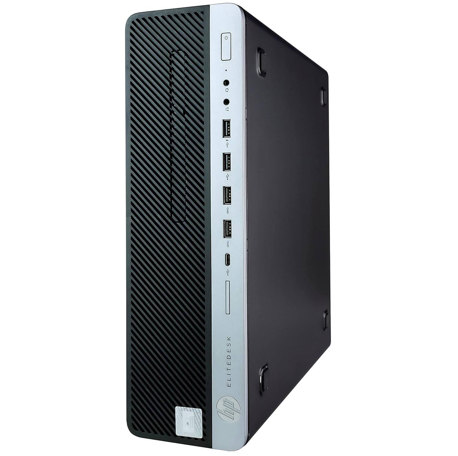 Left. HP - HP ProDesk 600 G4 SFF Desktop PC, Hexa Intel Core i5-8500 up to 4.1GHz, 16GB DDR4 RAM, 500GB SSD, USB WiFi, Win11 Pro - Black.