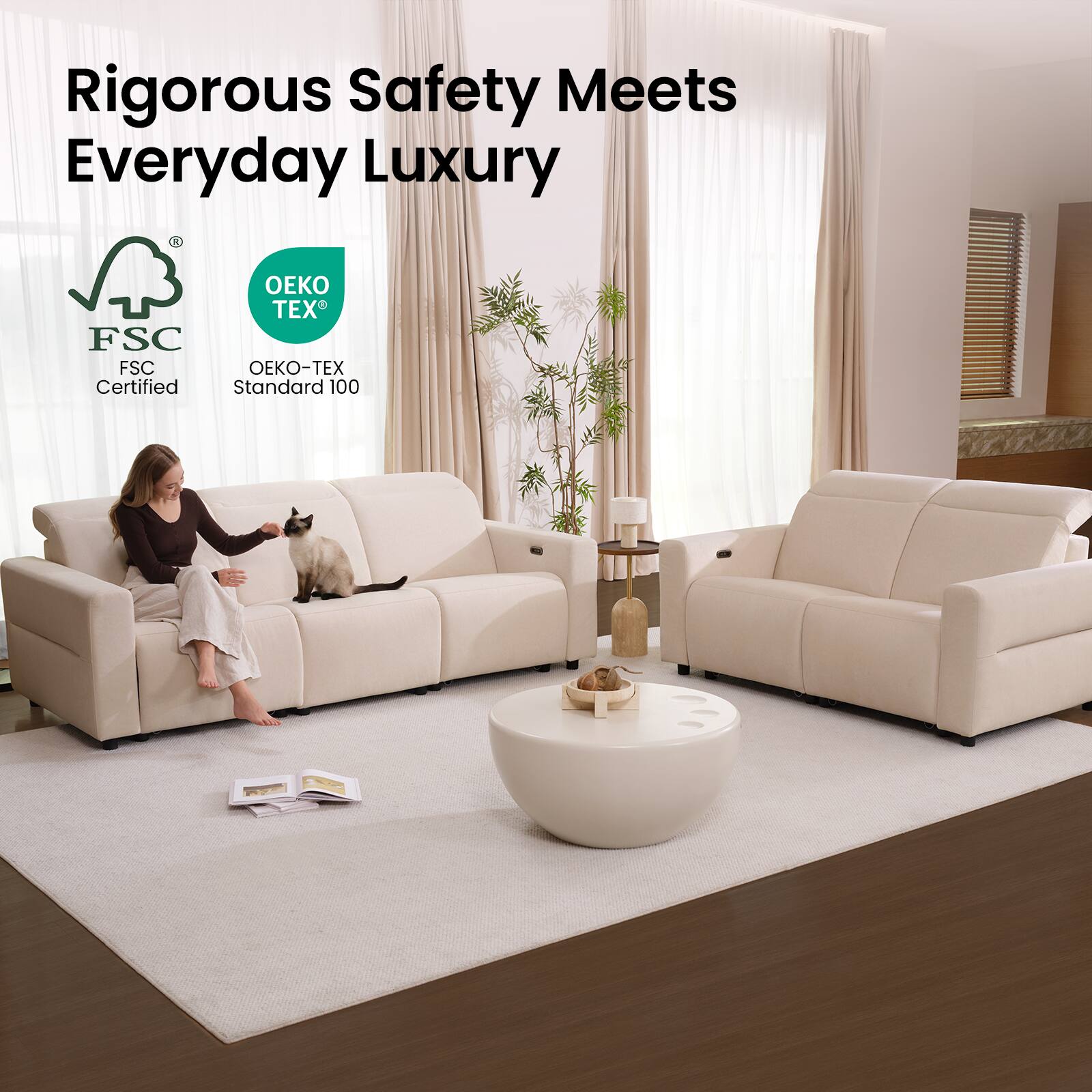 Rigorous Safety Meets Everyday Luxury

FSC Certified

OEKO-TEX Standard 100