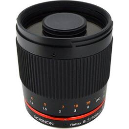 Rokinon - 300M-FX-BK 300mm F6.3 Mirror Lens for Fuji X Mirrorless Interchangeable Lens Cameras , Black