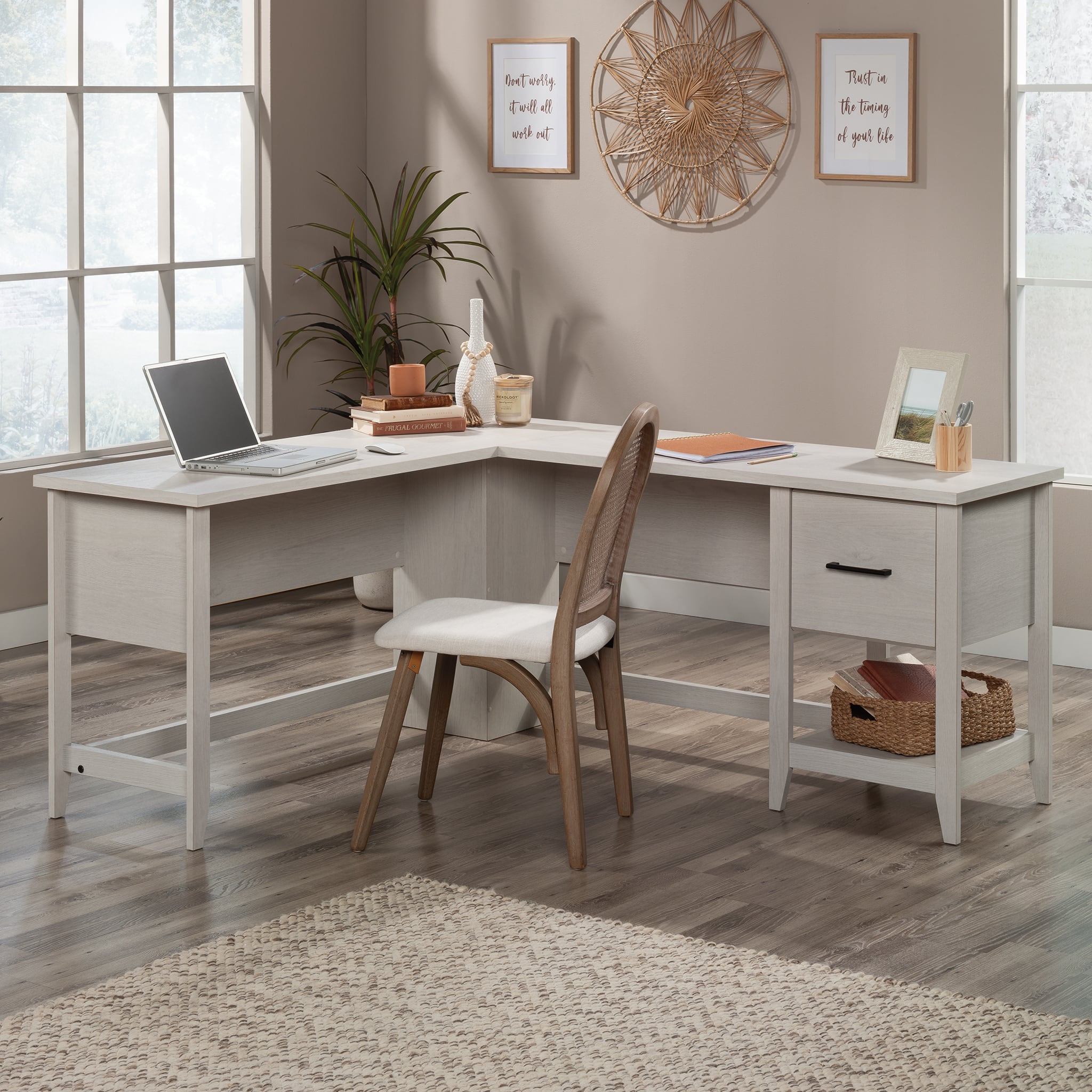 Sauder – Summit Station L-Shaped Desk – Gray Sansujyuku sansujyuku.com