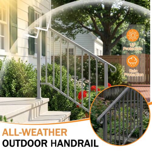 UV Protection Rain Protection ALL-WEATHER OUTDOOR HANDRAIL