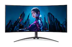 Acer - Predator 39" QHD OLED Curved 240Hz 0.01ms FreeSync Gaming Monitor with HDR (DisplayPort, HDMI) - Black - Front_Zoom