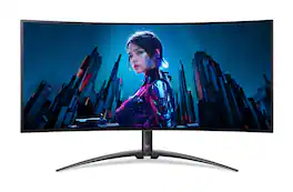 Acer - Predator 34" QHD OLED Curved 240Hz 0.03ms FreeSync Gaming Monitor with HDR (DisplayPort, HDMI) - Black