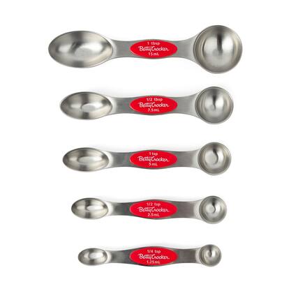 1 tbsp Betty Crocker 15 mL
1/2 tbsp Betty Crocker 7.5 mL
1 tsp Betty Crocker 5 mL
1/2 tsp Betty Crocker 2.5 mL
1/4 tsp Betty Crocker 1.25 mL