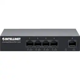 Intellinet - 5-Port Gigabit Ethernet PoE+ Switch - 5 Ports - Gigabit Ethernet - 10/100/1000Base-T - 40 W PoE Budget - Unknown