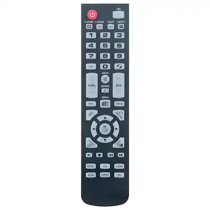 USB
P.MODE S.MODE SLEEP ASPECT
1 2 3 4 5 6 7 8 9 0
MUTE + VOL SOURCE CH MENU MTS FREEZE INFO RETURN OK
CH.LIST EXIT H K4 D REPEAT C.C V-CHIP AUTO ADDRESSE FAV