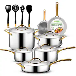 NutriChef - 16-Piece Stainless Steel Kitchenware