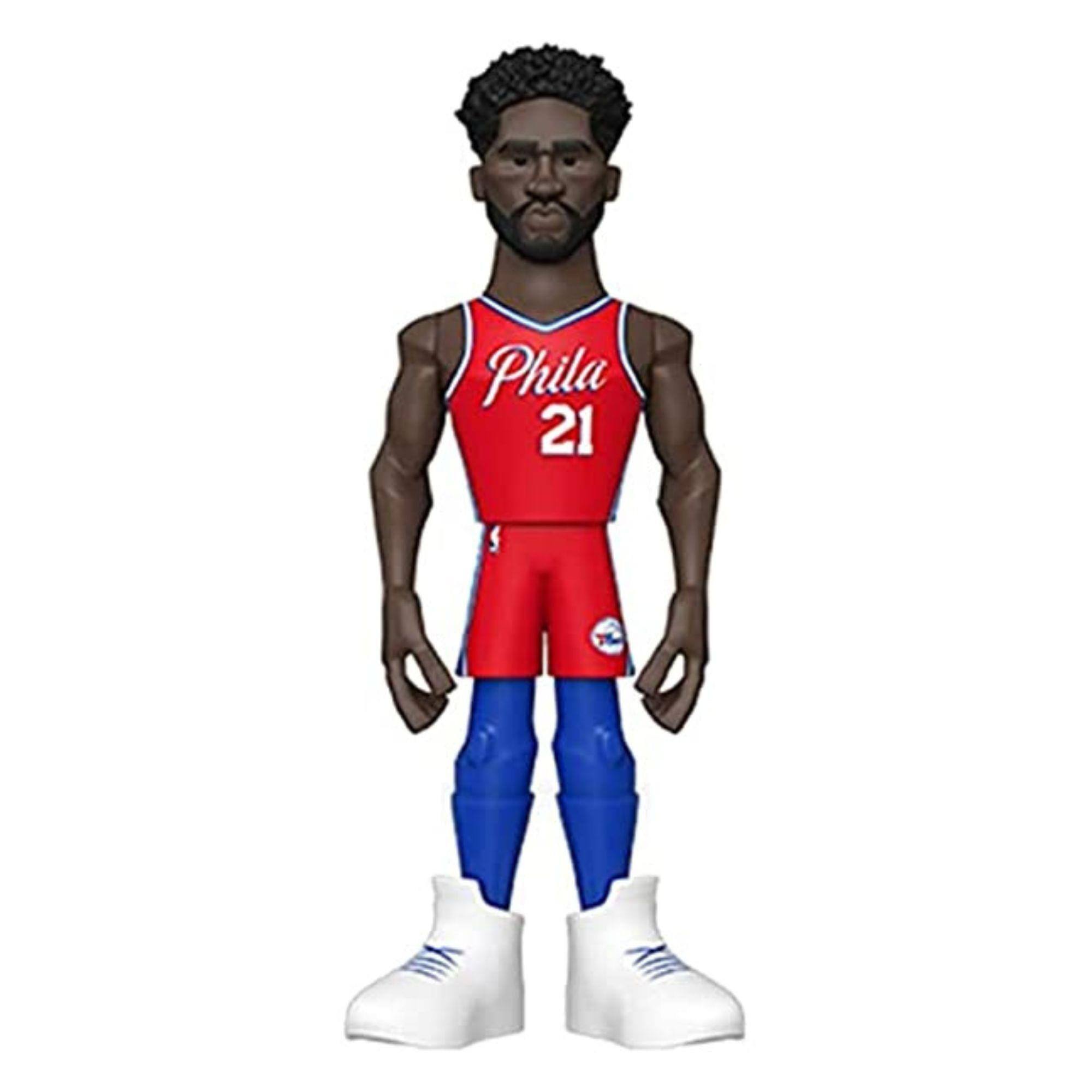 Philadelphia 76ers NBA Funko Gold 5 Inch Vinyl Figure | Joel Embiid - Red/White price history on PriceWatchPro