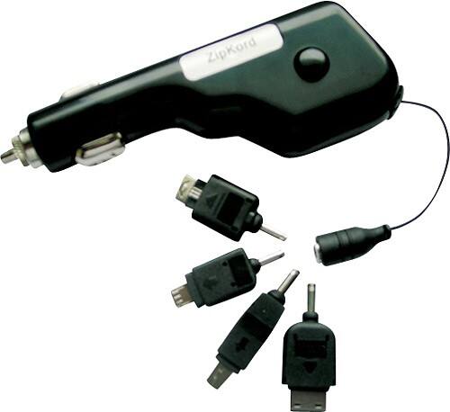 Front Standard. ZipKord - Multitip Retractable Vehicle Charger.