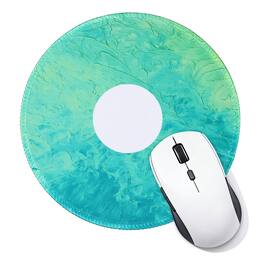 Unique Bargains - Donut Round Mouse Pad 7.9" Donut Printed Non-Slip Rubber Desk Mat for Office Home Laptop Computer Desk Accessories - Green