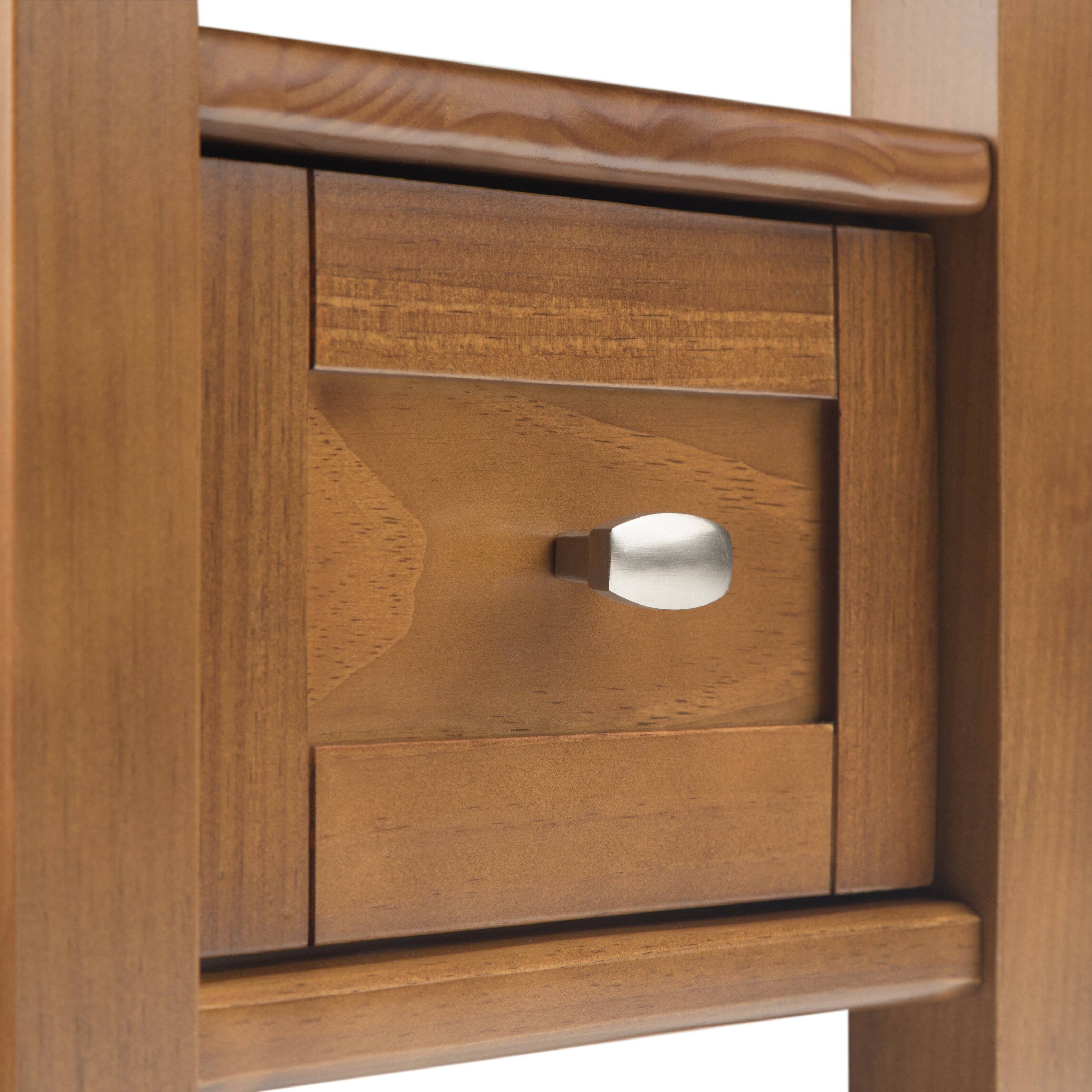 Alt View 14. Simpli Home - Warm Shaker Narrow Side Table - Light Golden Brown.