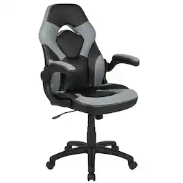 Emma + Oliver - Z100 Gaming Chair Racing Office Ergonomic Computer PC Adjustable Swivel Chair - Gray