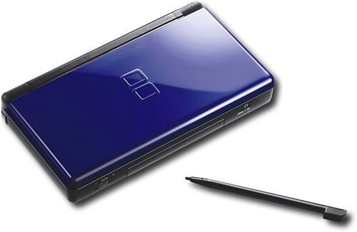 Angle Standard. DS - Refurbished Lite Handheld Gaming System (Cobalt / Black) - Cobalt/Black.