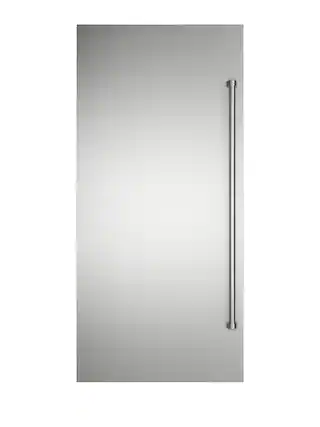 Front. Viking - 36"W. BTM Door Panel for Viking Veil FDBMIC7360L Left Hinge Ref./Frz. Models - Stainless - Stainless Steel.