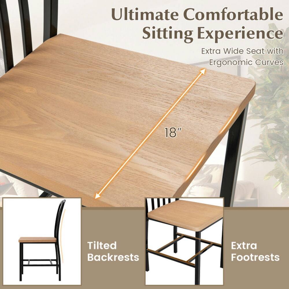 Ultimate Comfortable Sitting Experience  
Extra Wide Seat with Ergonomic Curves  
18" Tilted Backrests  
Extra Footrests