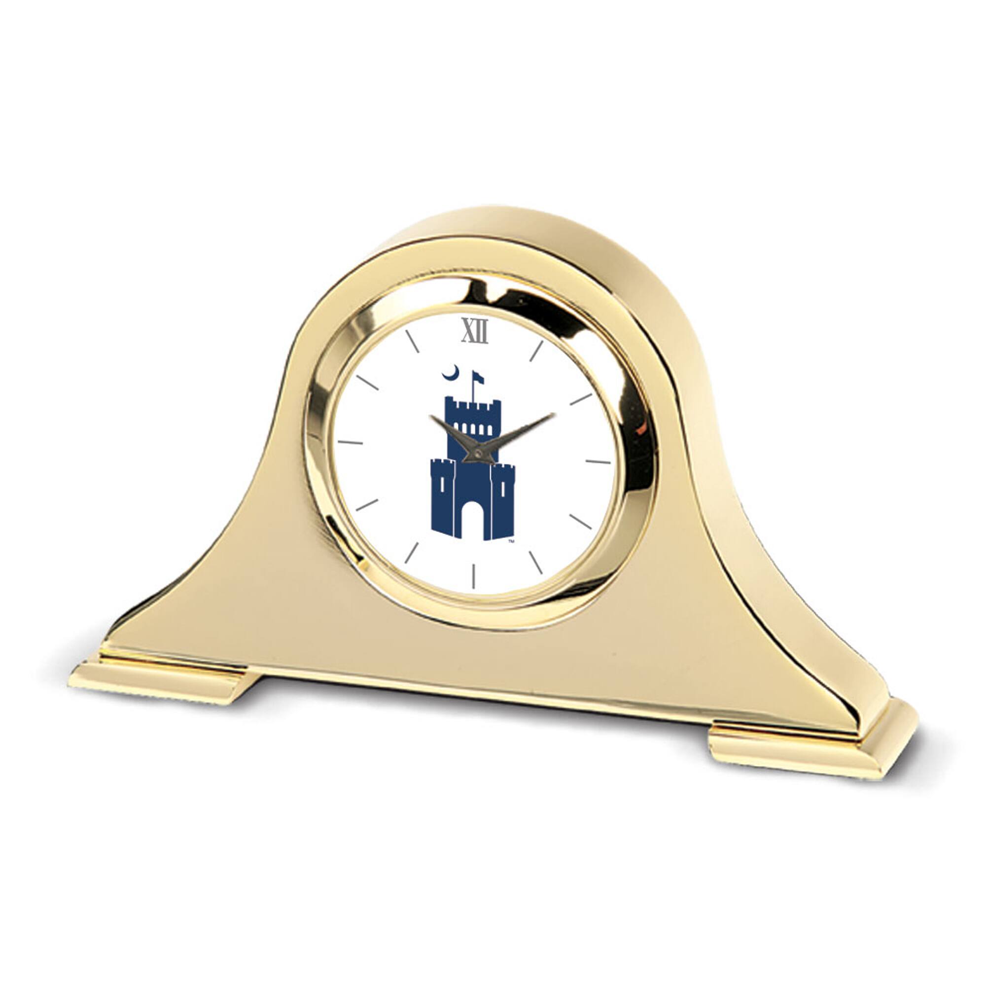 Jardine - Citadel Bulldogs Team Logo Napoleon Desk Clock - Gold