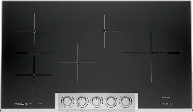 "BridgEO - - O I - - .on OFF I o LO OFF I LOS ME - Lo% LET I ELEMENT ON FRIGIDAIRE PROFESSIONAL INDUCTION -01"
