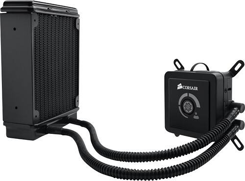 Alt View Standard 1. Corsair - Hydro Series H80 Dual 120mm Fan CPU Cooler.