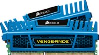 Front. Corsair - Vengeance 2-Pack 4GB DDR3 DIMM Desktop Memory Kit - Blue.