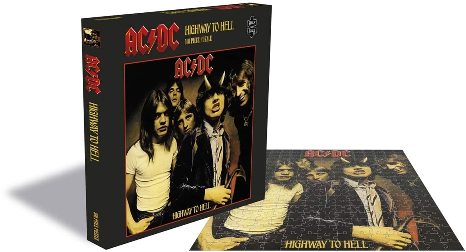 PopMarket - AC/DC - RockSaws - AC/DC Highway To Hell (500 Piece Jigsaw Puzzle) - GAMES (MISC) - Multicolor