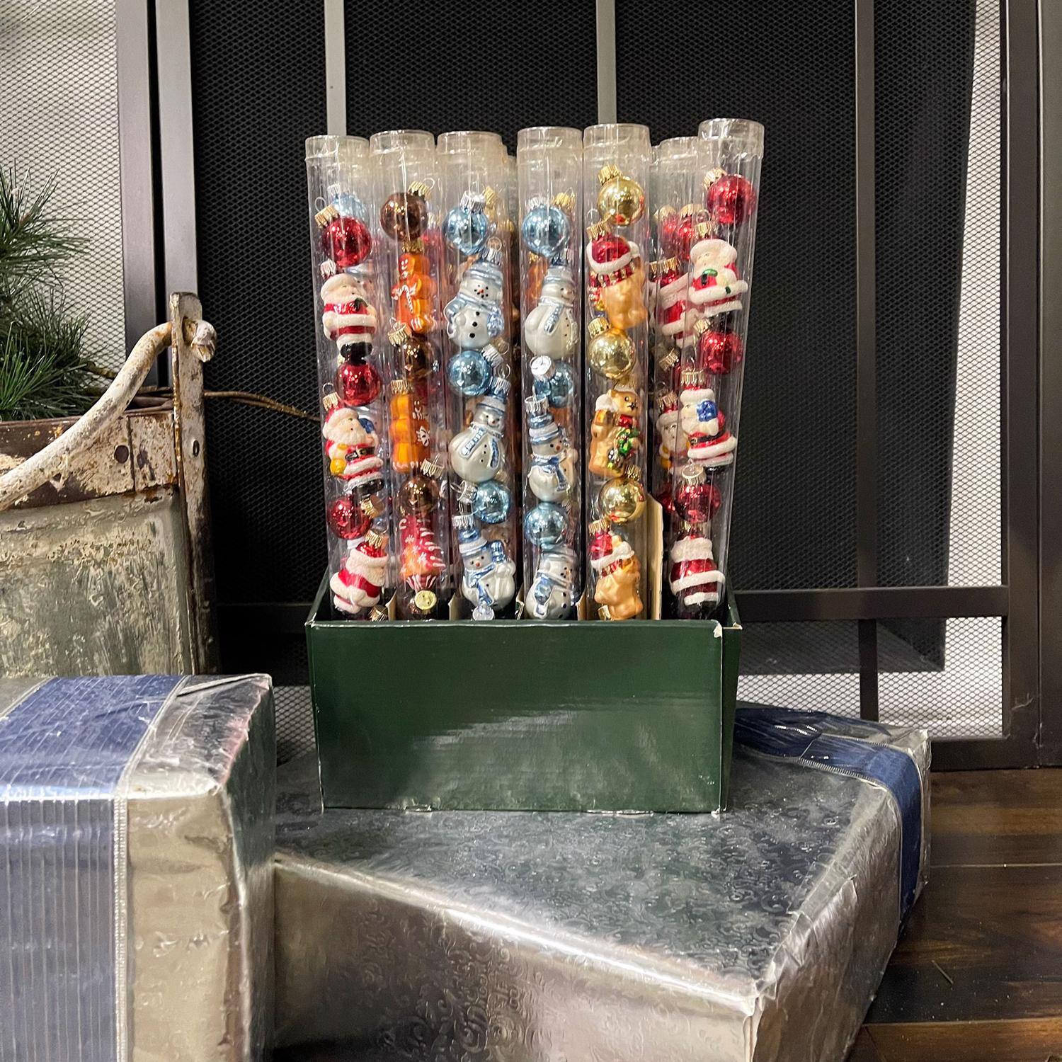 Angle. Krebs - Christmas by Krebs Multicolored Mini Figural/Ball Tube Displayer Ornaments (Case of 18) - Multicolored.