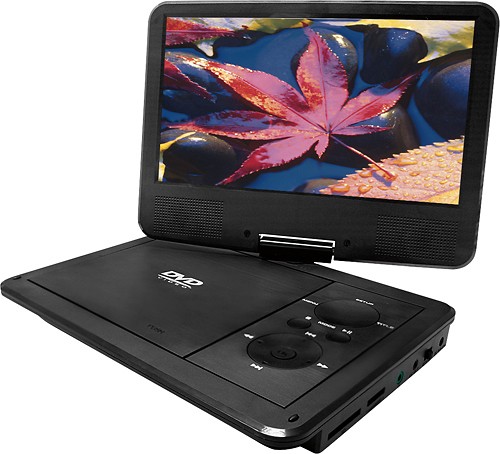  Sylvania - 9&quot; TFT Portable DVD Player with Swivel Screen - Black
