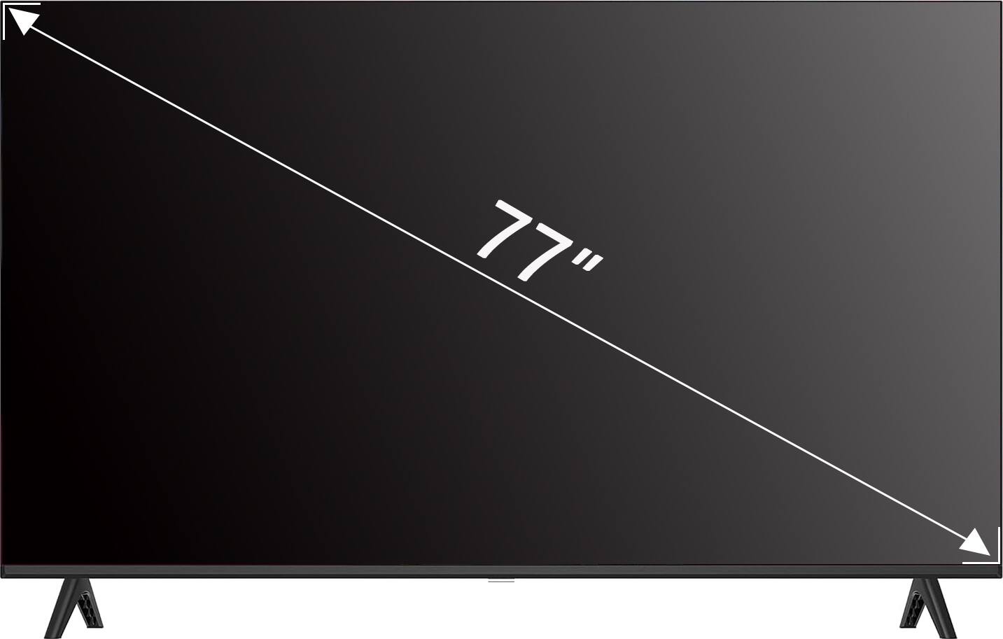 Alt View 12. SaharaCase - ZeroDamage 77" TV Screen Protector - Clear.