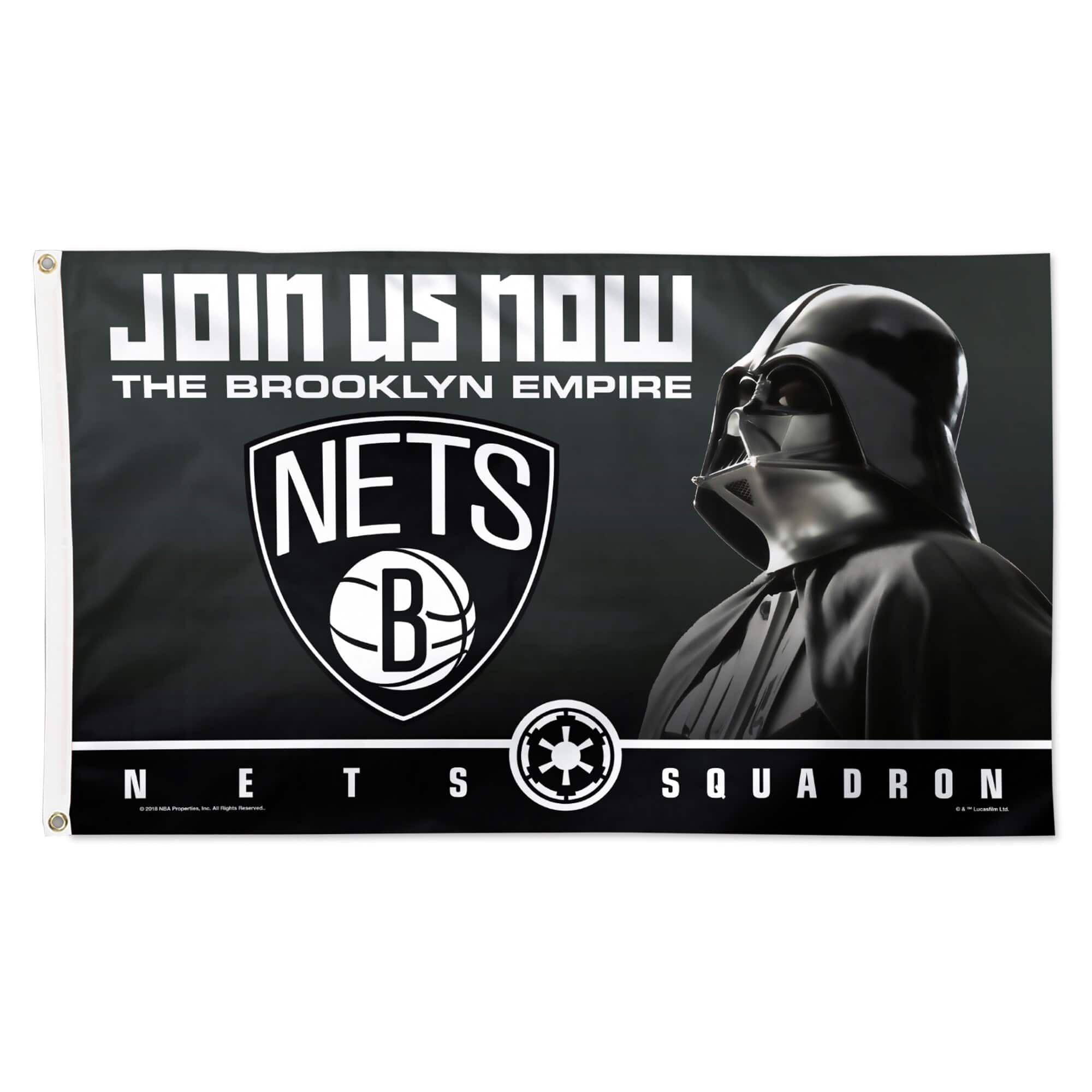 Photos - Other Decoration NETS WinCraft - Brooklyn  3' x 5' Star Wars One-Sided Flag - Multicolor 4248744 