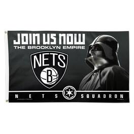WinCraft - Brooklyn Nets 3' x 5' Star Wars One-Sided Flag - Multicolor