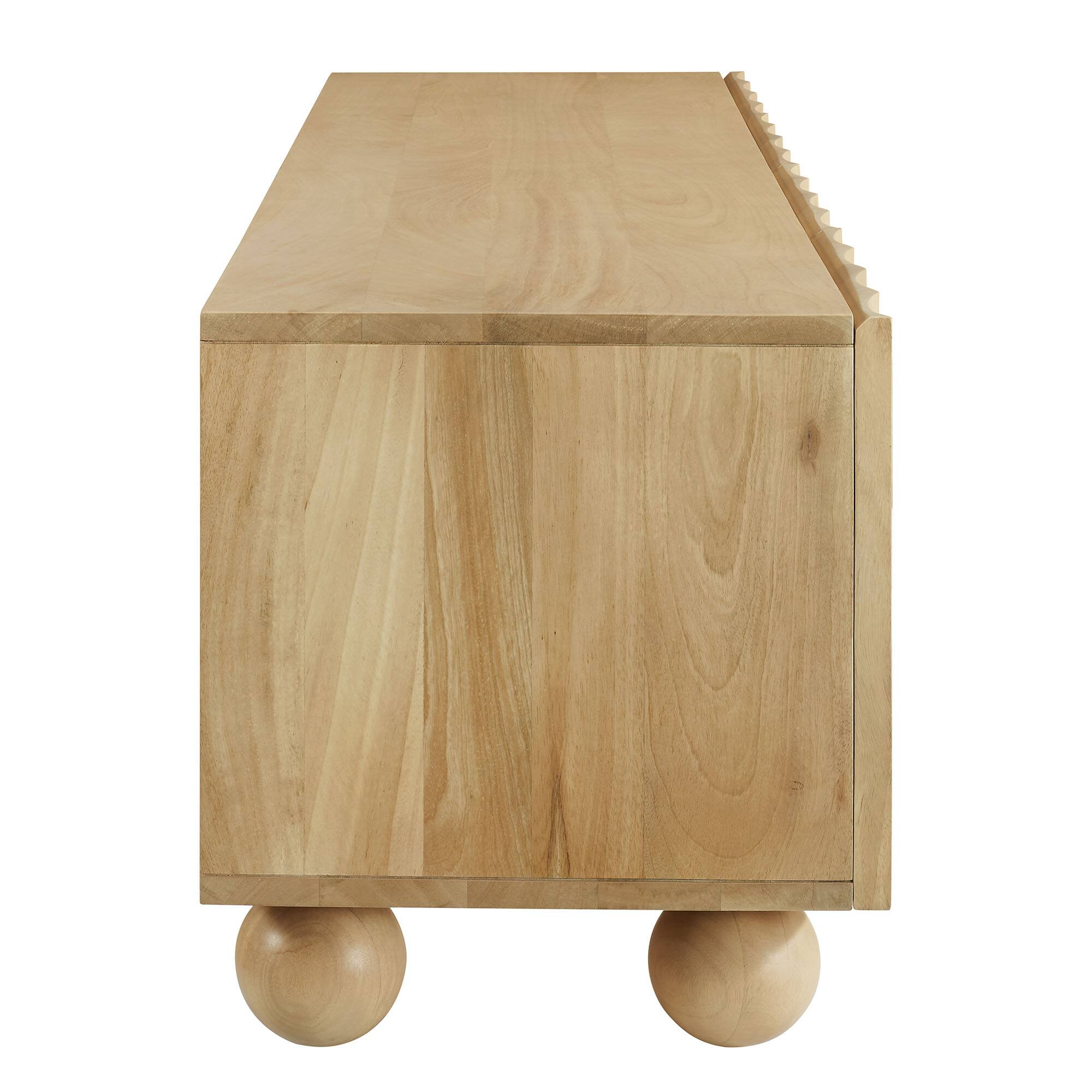 Back. Modway - Sorren Scalloped 71" Wood TV Stand by Modway - Natural.