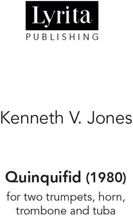 PopMarket - Kenneth V. Jones - Jones: Brass Quintet "Quinquifed" - Multicolor