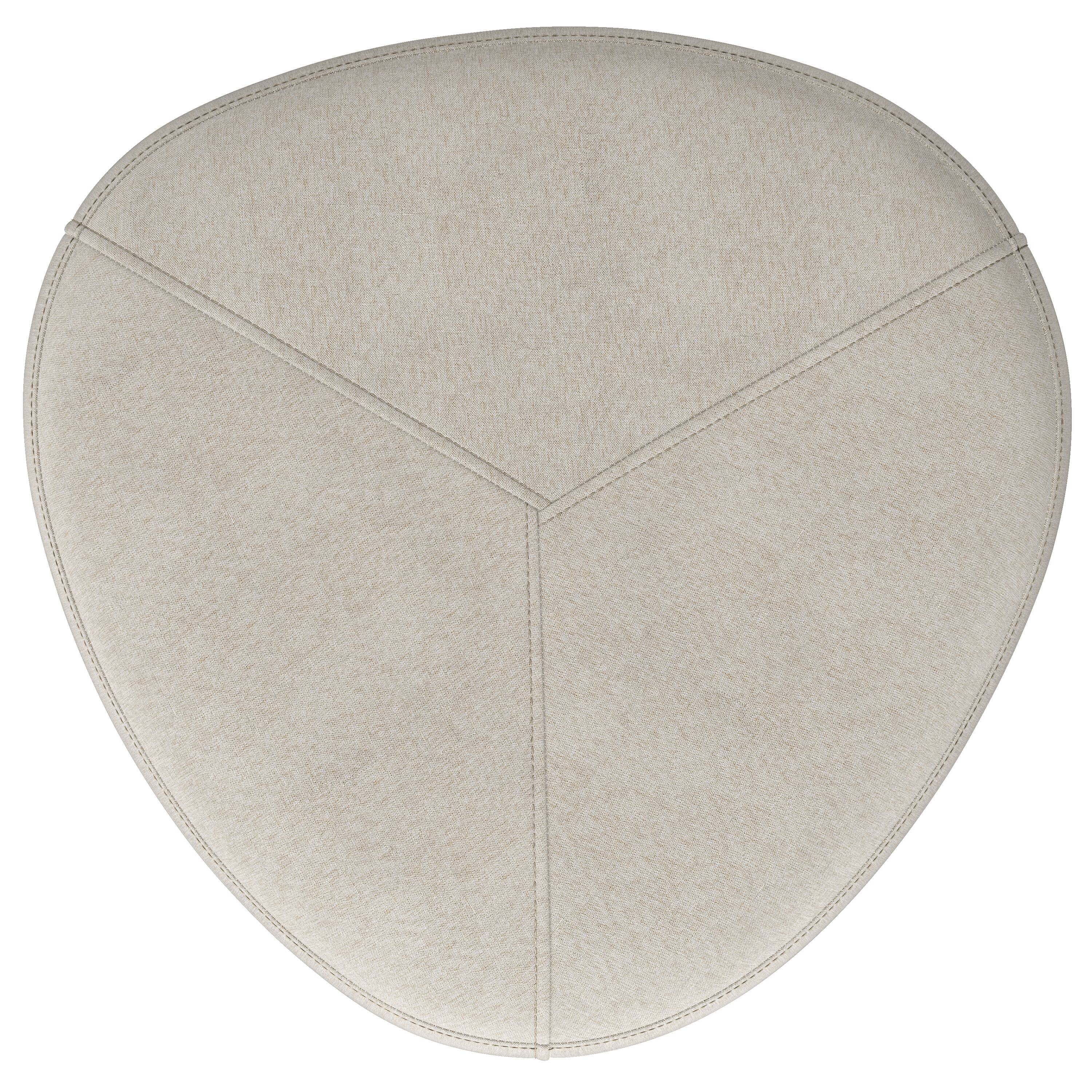 Alt View 1. Simpli Home - Moore Small Ottoman in Natural Linen Look Fabric - Natural.