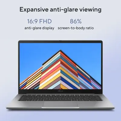 ASUS - CX14 14" FHD Chromebook Laptop - Intel Celeron - 4GB Memory - 64GB eMMC - Misty Grey