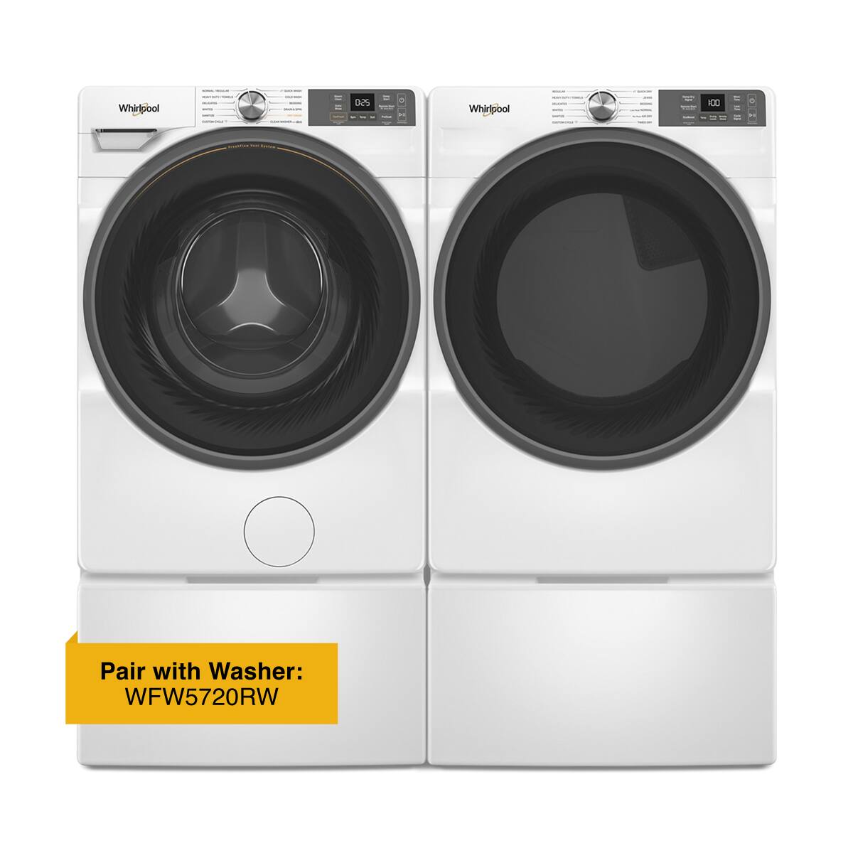 Whirlpool DOS - Whirlpool IX Pair with Washer: WFW5720RW