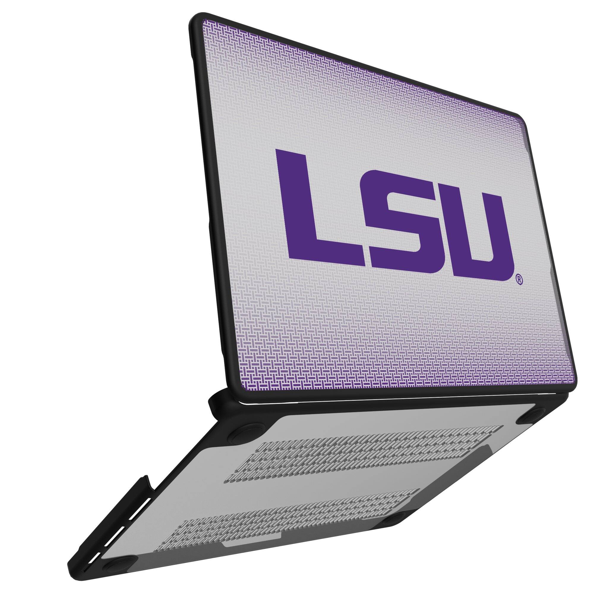 Alt View 1. Keyscaper - LSU Tigers Linen MacBook Case - Air 13 in - Multicolor.