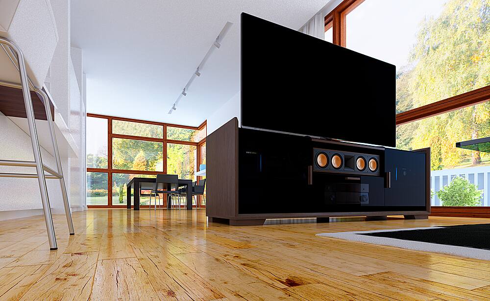 Alt View 1. Salamander Designs - Salamander Designs AV Basics Cabinet for Flat-Panel TVs Up to 70" - Walnut.