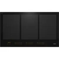 Miele - KM 7745 FL 36" Flush Mounted Induction Cooktop - Black - Front_Zoom