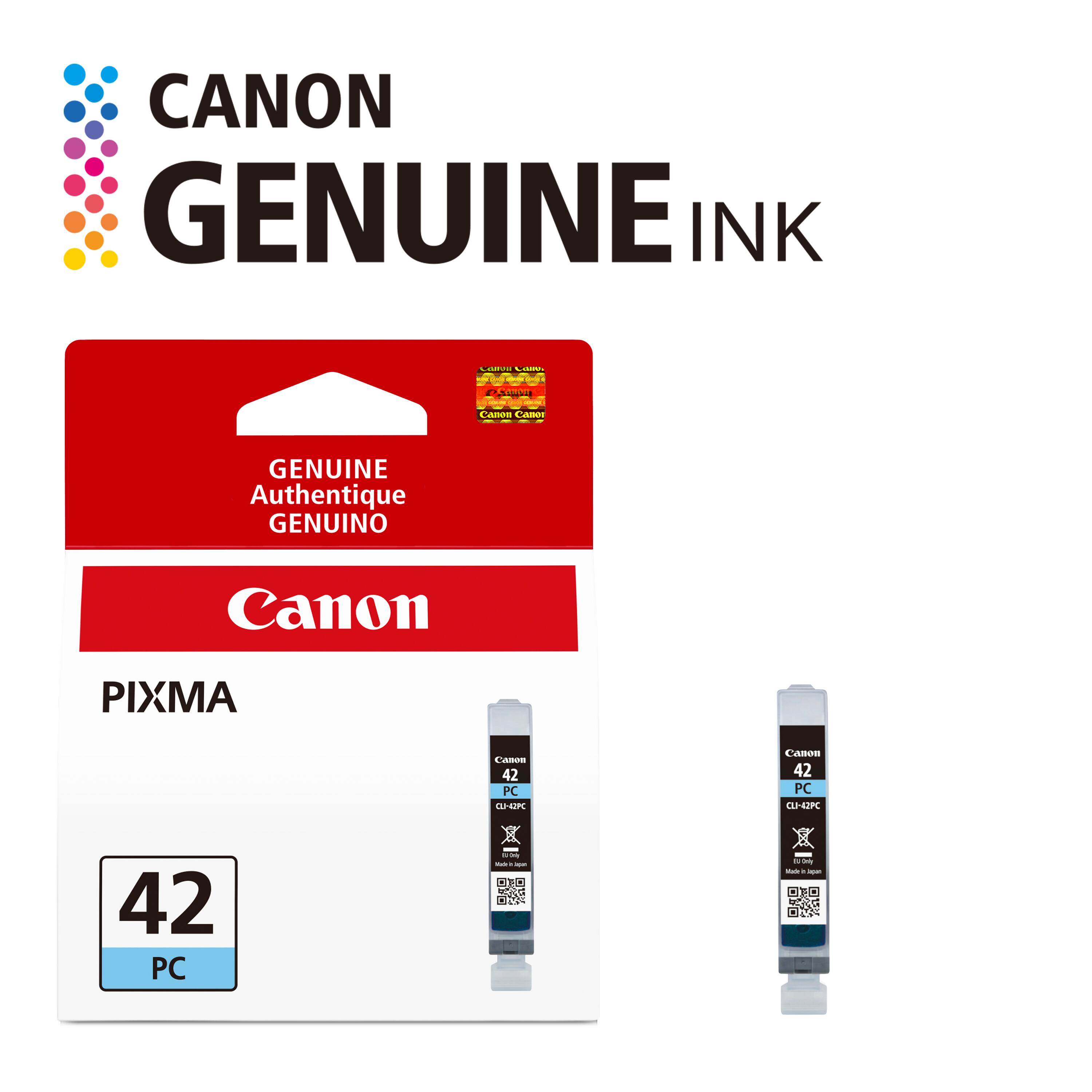 CANON GENUINE INK

CHAMPH Calories

24mil
Canon Canor
GENUINE Authentique GENUINO
Canon
PIXMA
Canon 42 PC CLJ-42PC
Canon 42 PC CLI-42PC
42 PC
- Vitab d -
0g Only 100 -