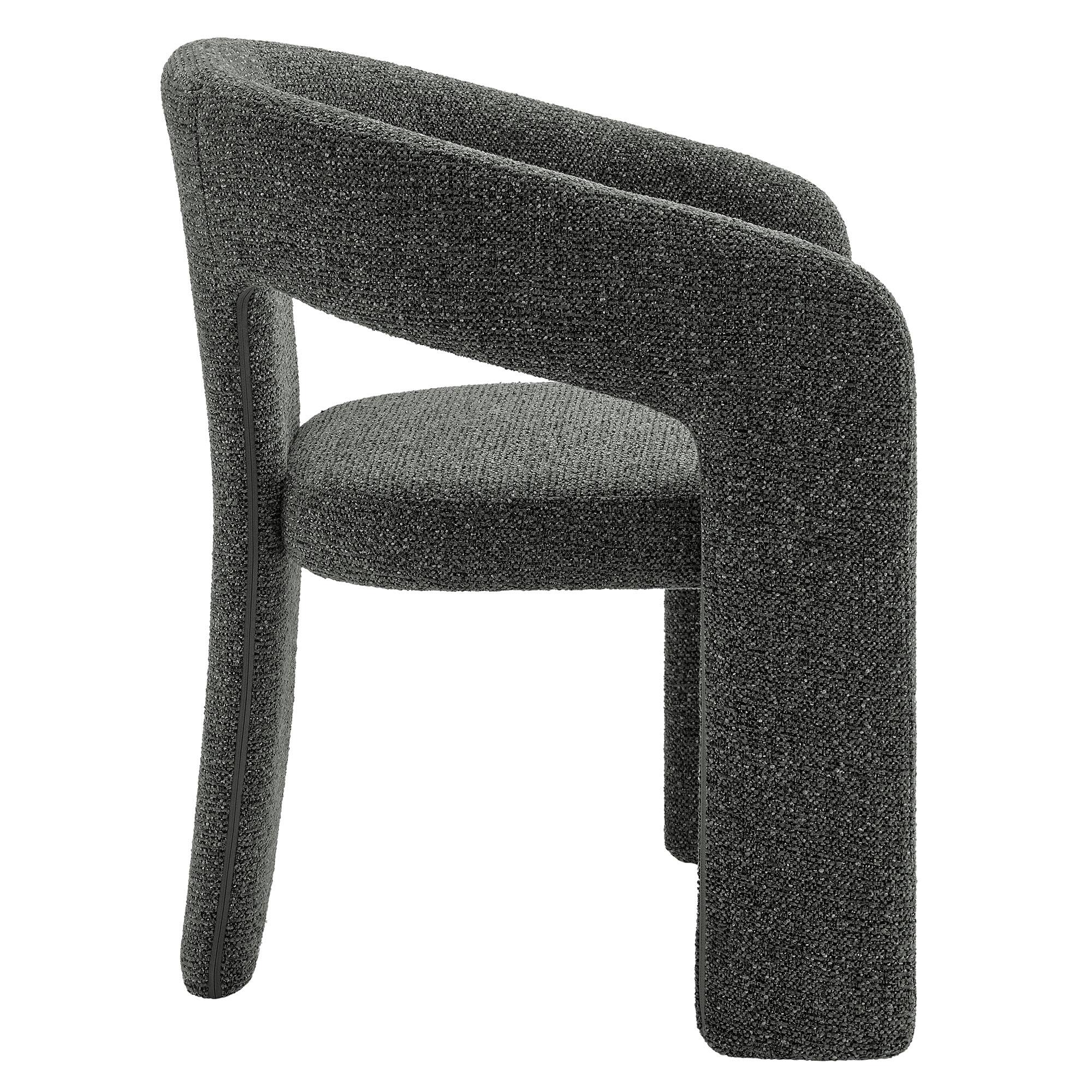 Alt View 1. Modway - Oslo Barrel Fabric Upholstered Dining Accent Chair by Modway - Gray.