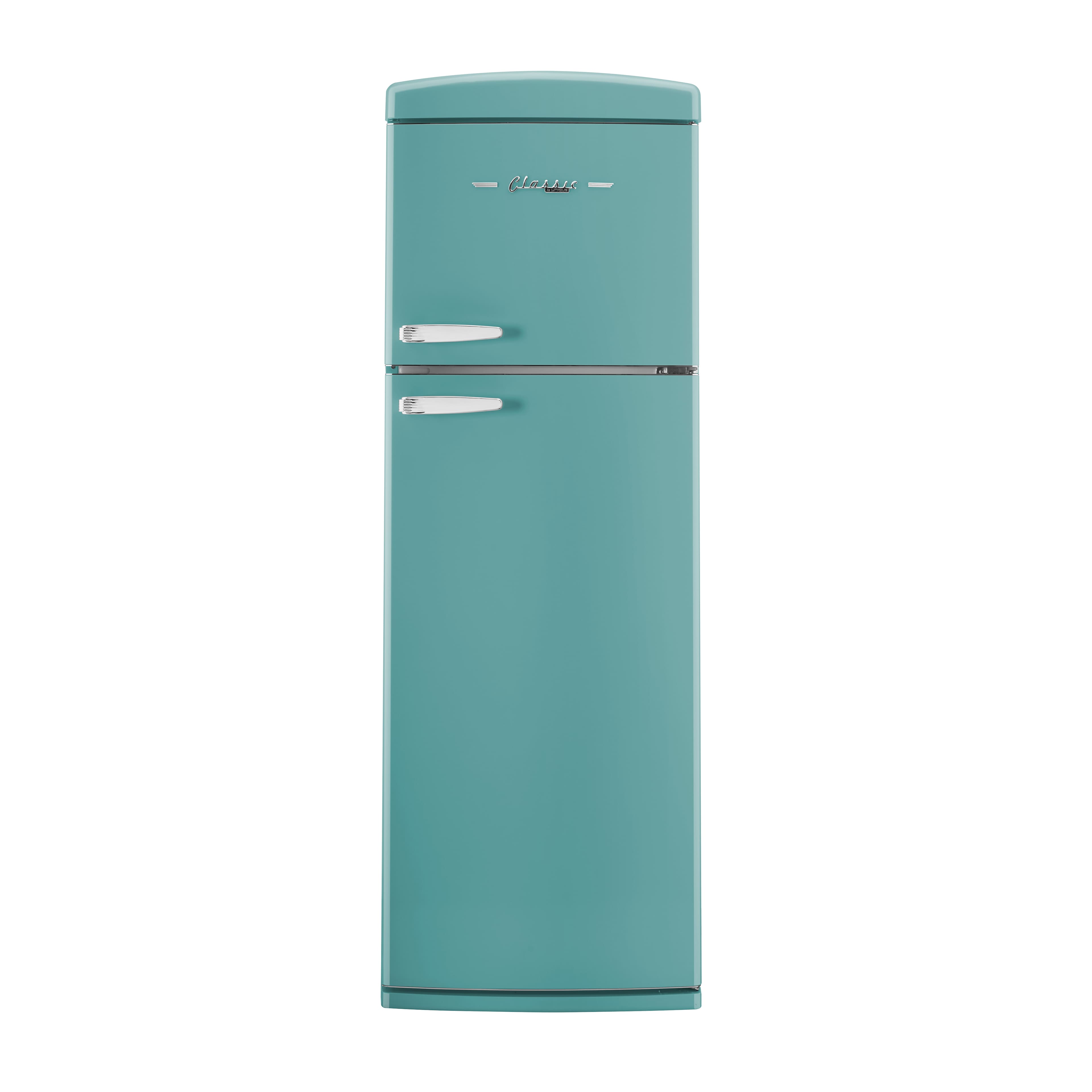 Unique Appliances - 24 in. Wide Classic Retro 11 cu.ft. Top Freezer Refrigerator - Ocean Mist Turquoise