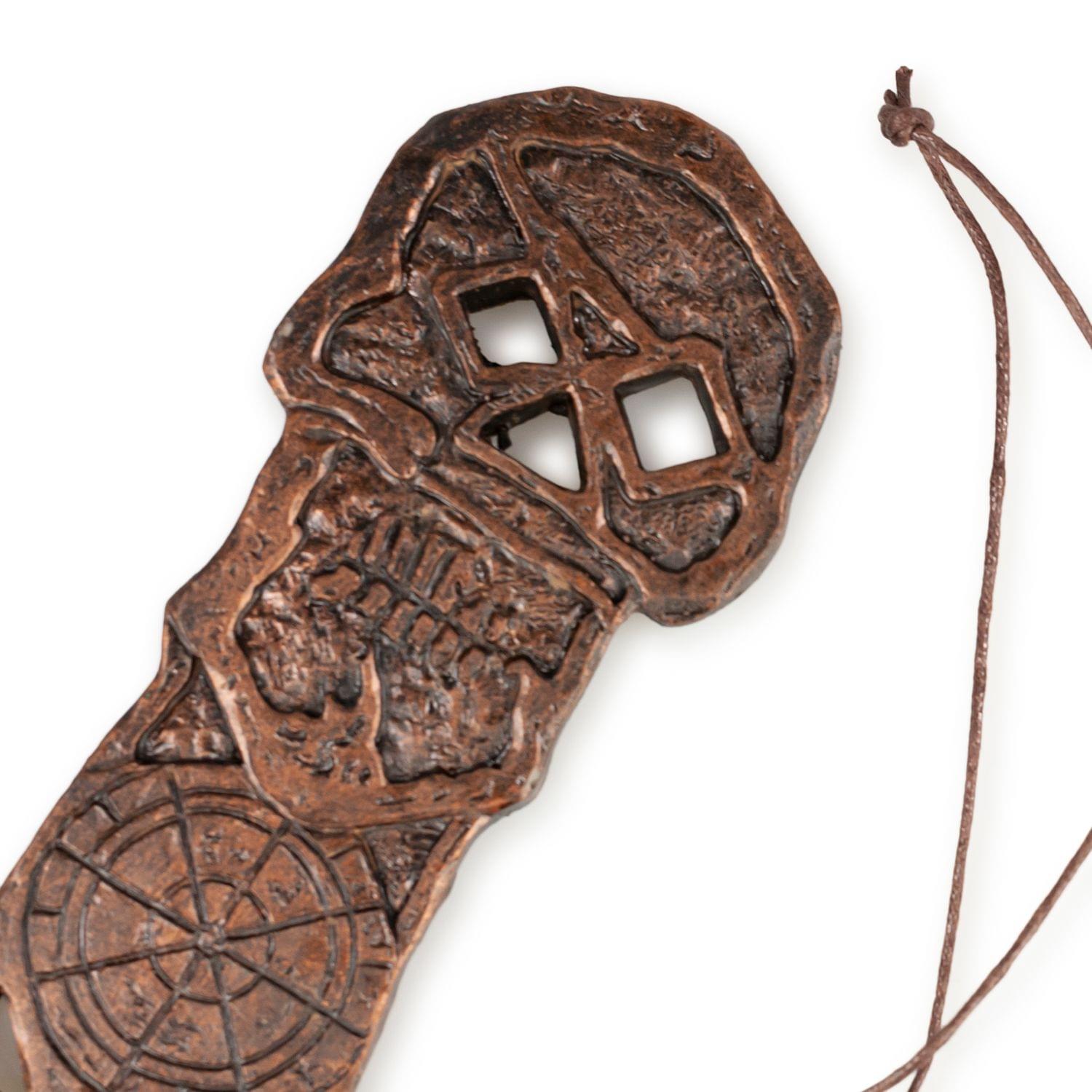 Alt View 10. Toynk - The Goonies Skeleton Key Replica Premium Quality Movie Props 80s Theme - Brown.