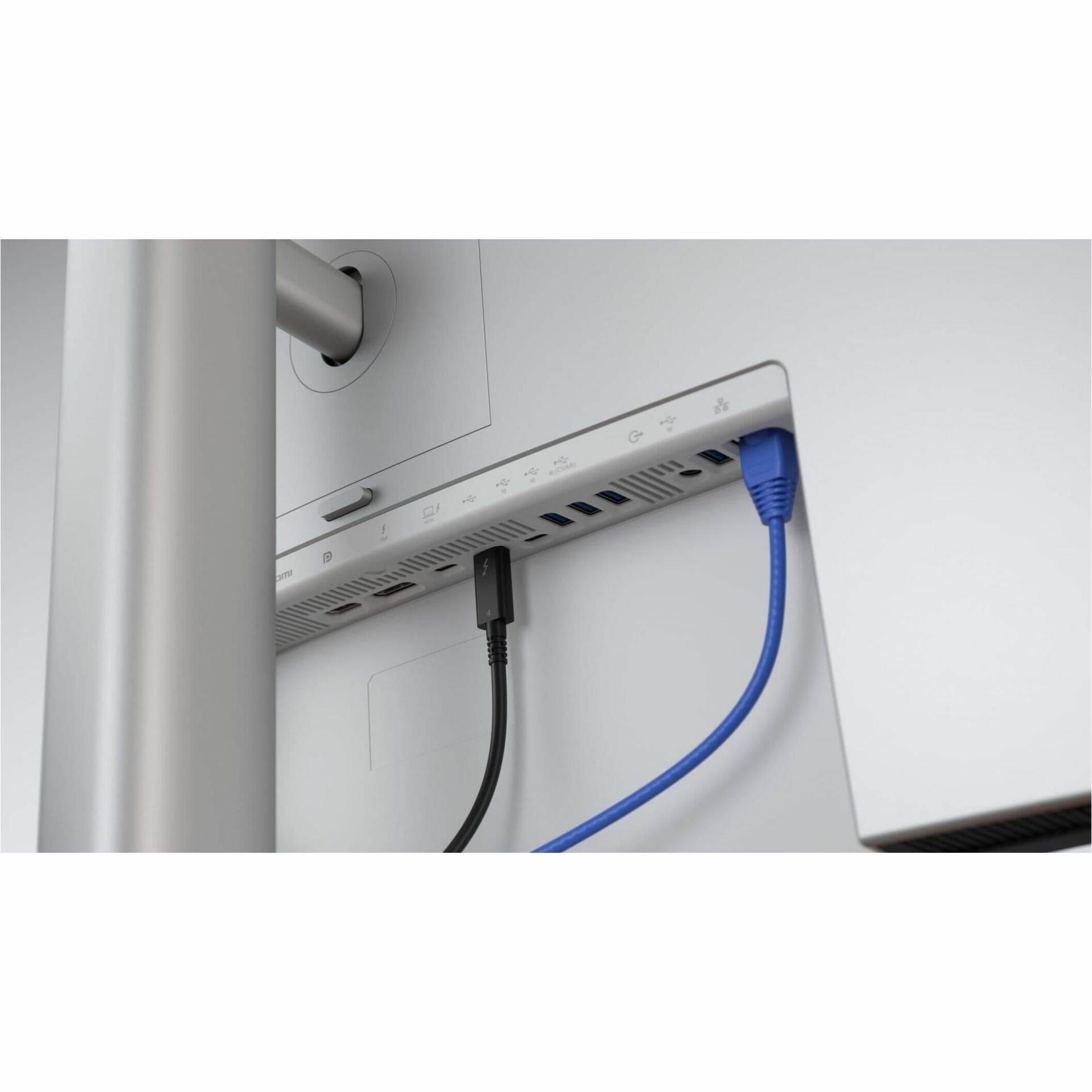 Alt View 20. Dell - UltraSharp 39.7" IPS LED Curved 120Hz Monitor with HDR (USB, HDMI) - Black, Silver, Dual Color.