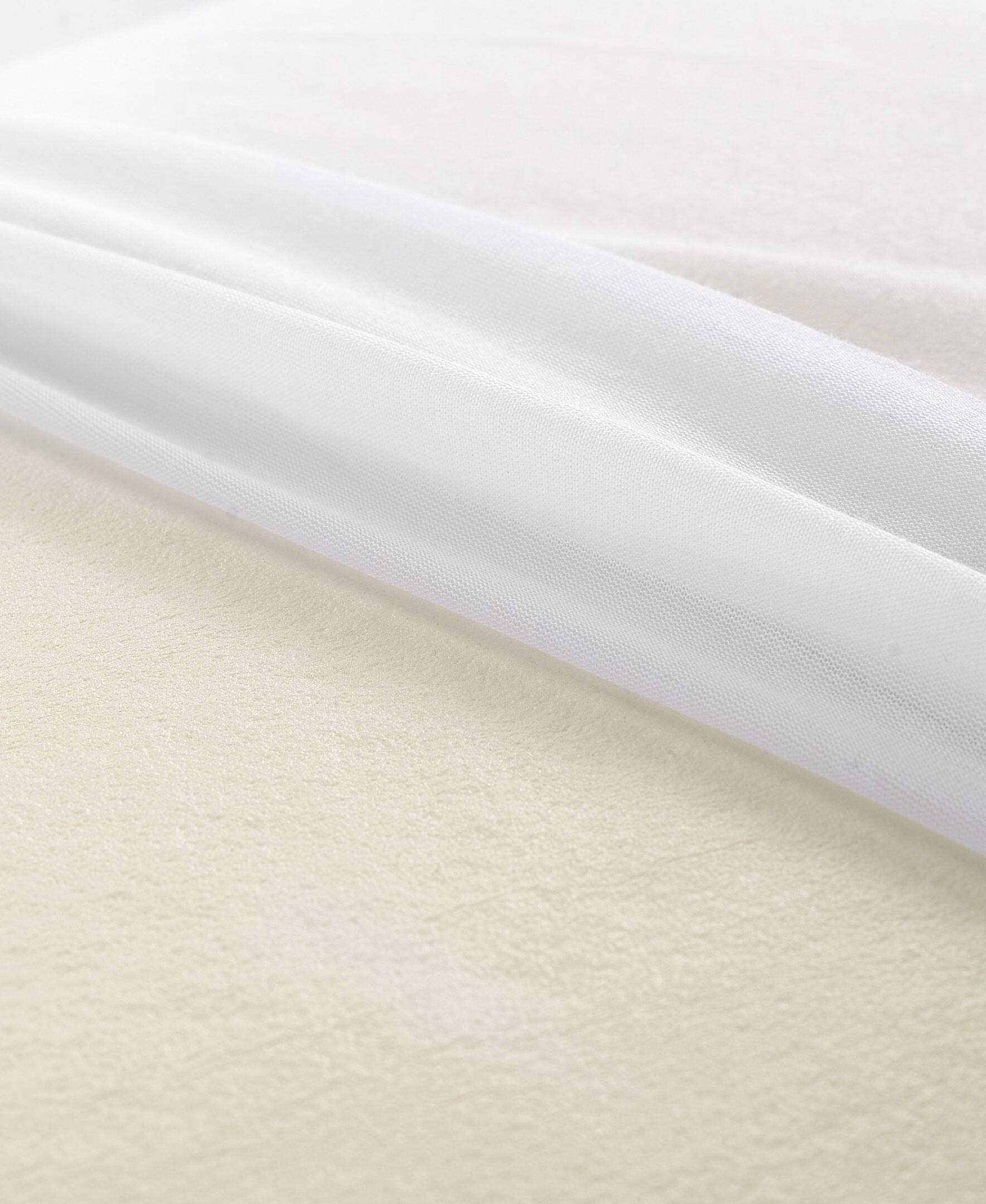 Angle. Cheer Collection - Memory Foam Bed Pillow with Zip-Off Cover for Pressure Relief and Better Sleep - White.