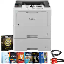 Brother - HL-L6210DWT Business Printer with 26-Month Plan, HDMI & USB Cables