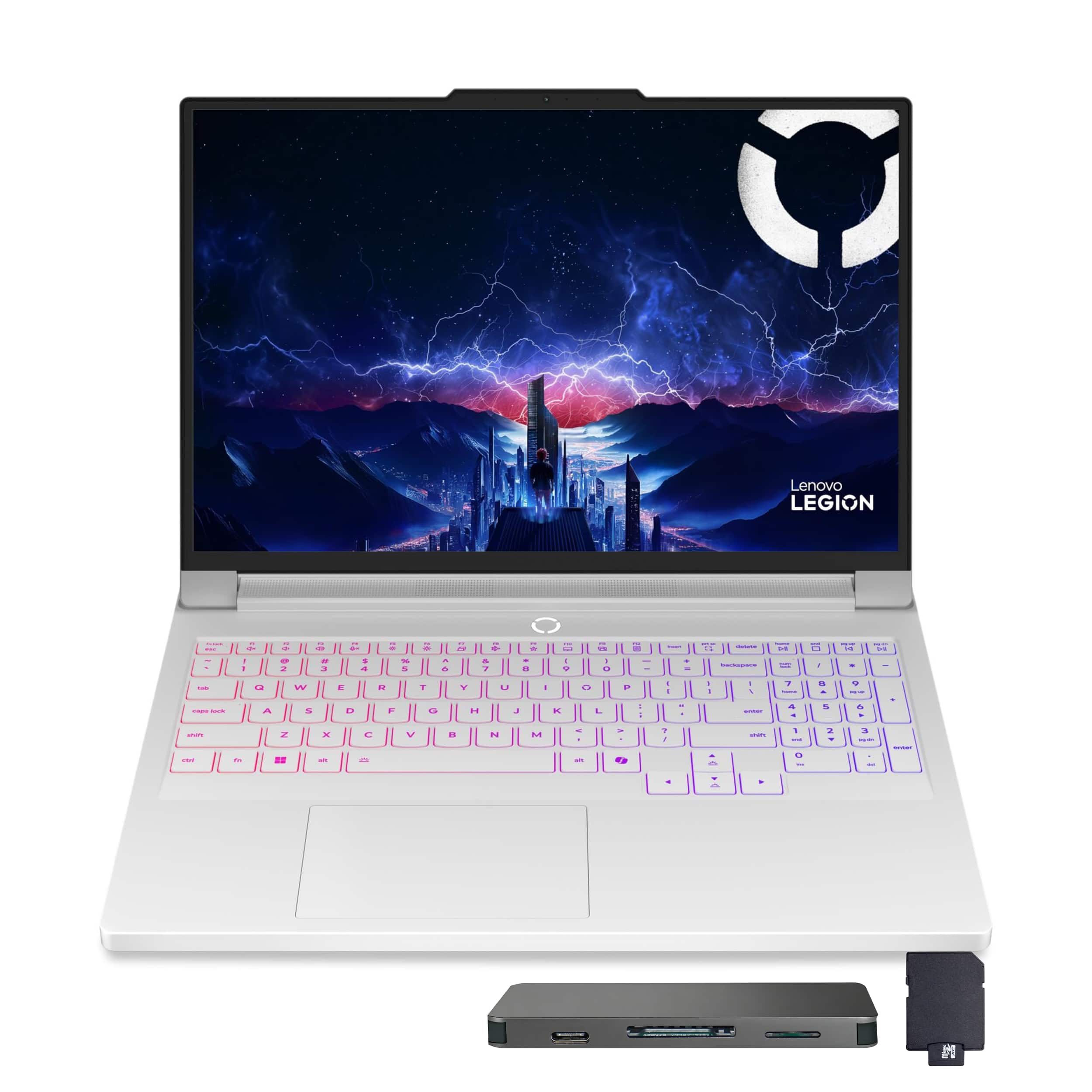 Lenovo - Legion Pro 7i 16" WQXGA OLED 240Hz NVIDIA RTX 5080 Intel Core Ultra 9 275HX AI Gaming Laptop 64GB RAM 1TB SSD - Glacier White