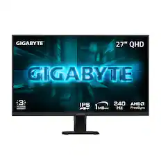 GIGABYTE 27" QHD
3 YEARS WARRANTY
IPS 1 MS MPRT
240 Hz
AMD FreeSync