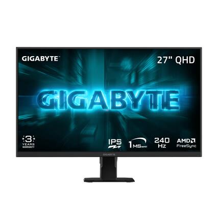 GIGABYTE 27" QHD
3 YEARS WARRANTY
IPS 1 MS MPRT
240 Hz
AMD FreeSync