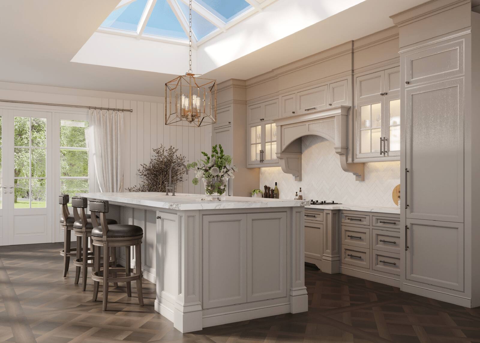 Alt View 7. Maven Lane - 31" Alexander Bar Stool in Reclaimed Oak Finish with Vegan Leather - Reclaimed Oak.